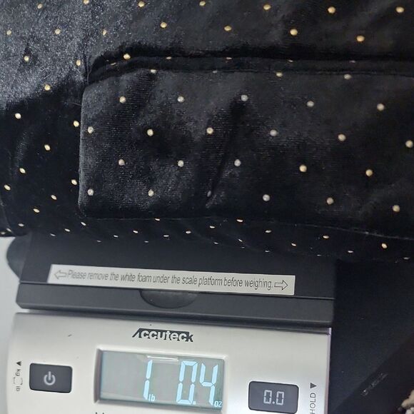 Meg & Margot Black Velvet Blazer with Polka Dot Pattern Size M NWT - Picture 7 of 7